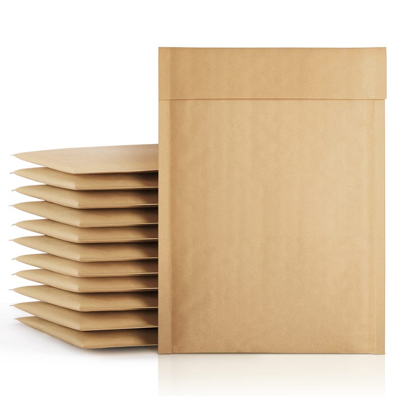 Metronic Kraft Bubble Mailers 6x10 Inch 50Pack Padded Envelopes, Self-Seal Bubble Envelopes, Mailing Envelopes, Packaging for Small Business, Bulk Mailers, Kraft Brown, Bubble Mailers Usable Size 6x9 - Image 1